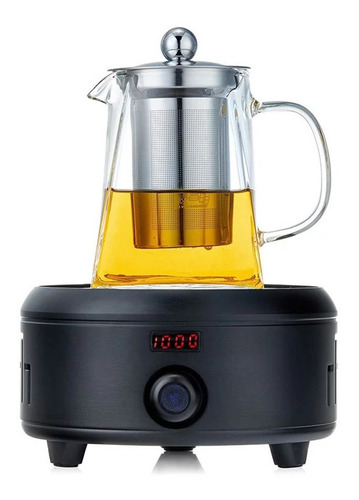 Imagen 2 de 10 de Tetera Vidrio Resistente Al Fuego Con Infusor Para Té 750ml