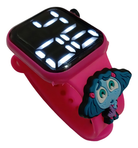 Relógio Digital Infantil Divertidamente Inveja_rosa
