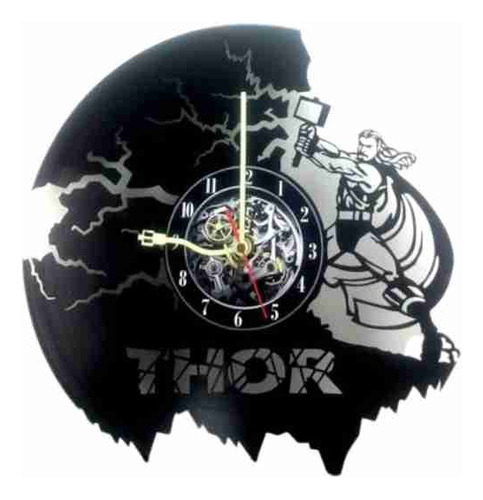 Reloj De Vinilo Thor Avengers Regalos Decoracion 