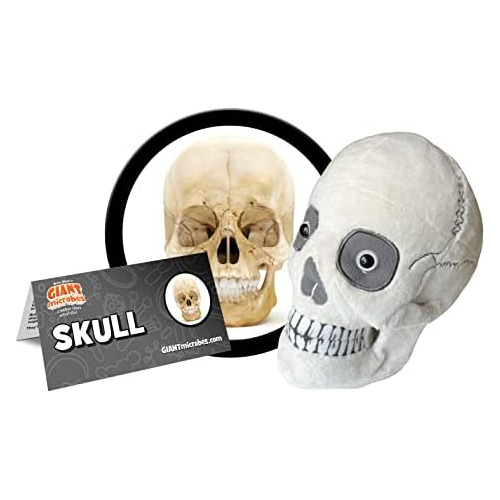 Giantmicrobes Skull Plush- Adorablemente Realista Felpa...