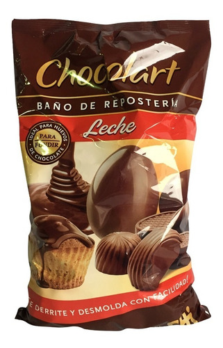 Imagen 1 de 2 de Chocolate Baño Moldeo Chocolart Chocolate Con Leche X 1kg