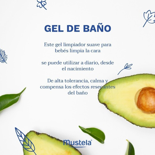 Imagen 3 de 5 de Mustela Gel De Baño 500 Ml Botella