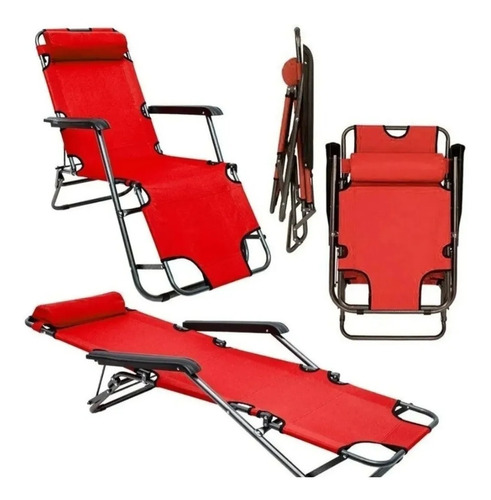 Silla Plegable Reclinable Playa Camping