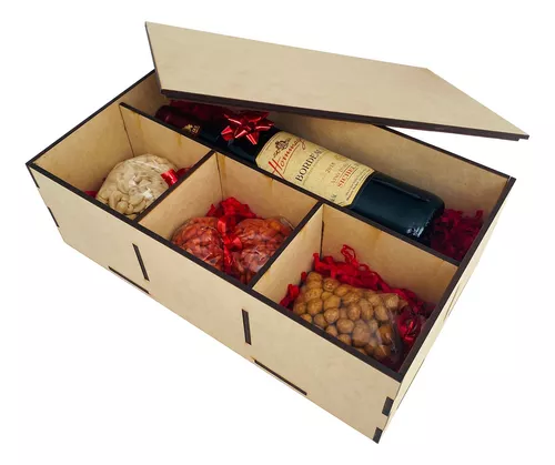 Caja madera regalo para 6 botellas vino