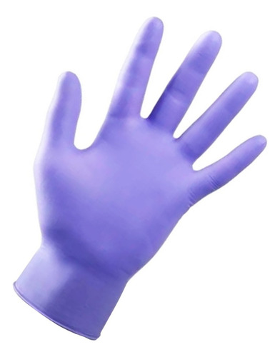 Guantes De Nitrilo Lavanda. Sin Polvo - (1x100un) Mediglove