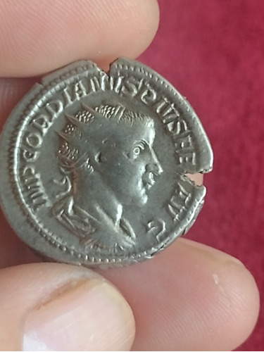 Antique, Denario De Plata Romano, Emperador Giordanvs Iii
