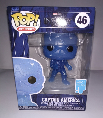 Funko Pop Art Series Infinity Saga Captain America 46 Blue (Usado)