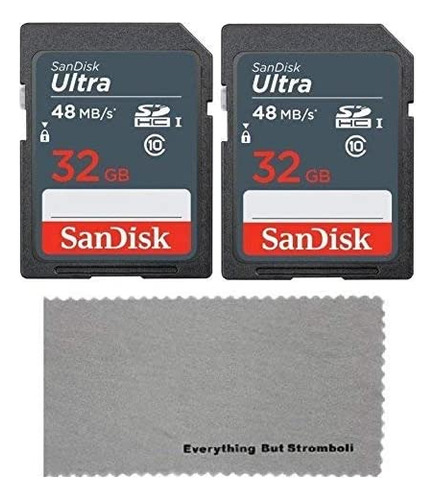 Tarjeta De Memoria Sdhc Sandisk Flash 32gb 2-pack + Pano