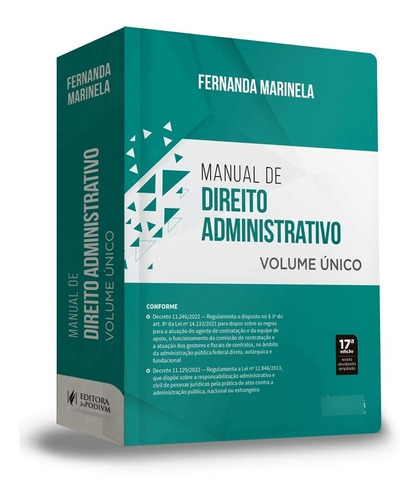 Manual De Direito Administrativo - Volume Único (2023) -
