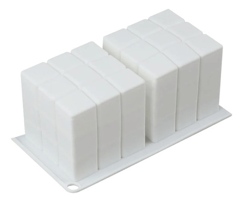 Molde De Silicona Cubo Rubik X 2 Para Velas- Jabones- Resina