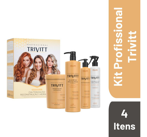 Kit Profissional Trivitt Cauterização Reconstrução Hidrataçã