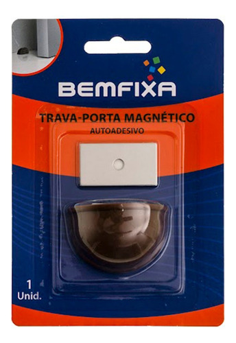 Trava Porta Magnético Marrom - Bemfixa