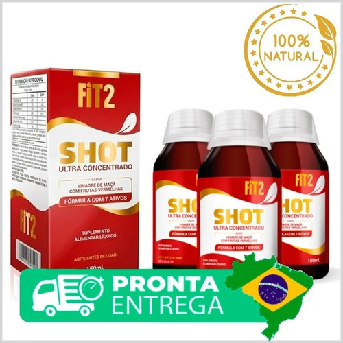 Shot Fit2 Ultra Concentrado Vinagre De Maçã Original 1 Un