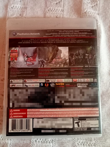 Injustice Gods Amongs Us Ps3 Impecable De Colección. (Usado)
