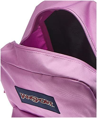 Mochila Con Bolsillo Frontal De Poliéster Y Correas-morado