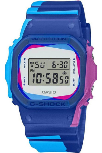 Relógio Casio G-shock Digital Series*kit De Caixa E Pulseira Cor Da Correia Azul Cor Do Bisel Azul Cor Do Fundo Cinza