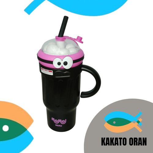 Vaso Termico Momo 1000ml Acero Inoxidable Negro Sweet