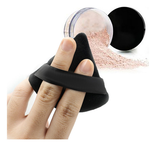 Iu Esponja De Veludo Reutilizável Triangle Powder Puff Pa