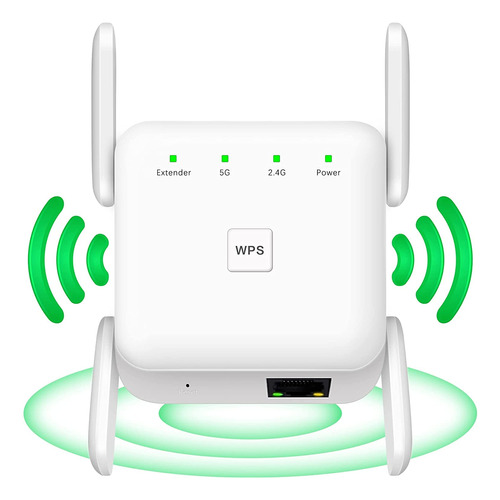 Extensor Rango Wifi 1200 Mbps Repetidor Inalambrico 2.4g