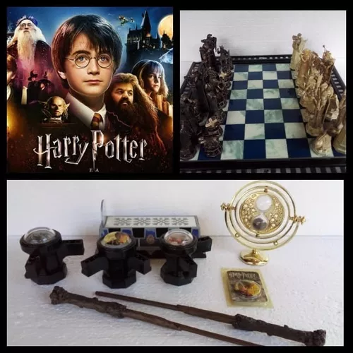 Tabuleiro De Xadrez Antigo Harry Potter 51x51+ Acessorios