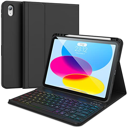 Funda iPad De 10ª Generación Teclado, Funda Teclado I...