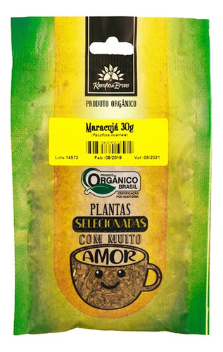 Chá Orgânico Folhas De Maracujá 30g Kampo De Ervas