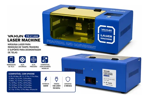 Máquina Laser Yaxun Yx-l1 Mini Removedora De Tampa Traseira