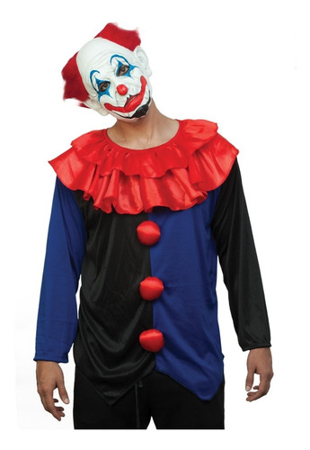 Máscara De Payaso Triste Rosso The Clown Disfraz Halloween