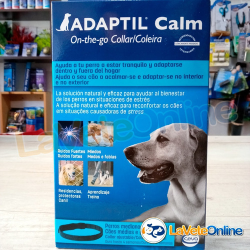 Imagen 2 de 10 de Adaptil Collar Feromona Perros Grandes Ansiedad Anti Stress