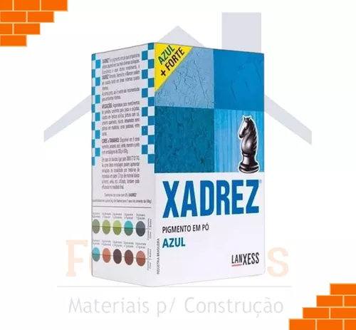 Pigmento Em Pó Xadrez 500g Azul Para Tinta - BugShop