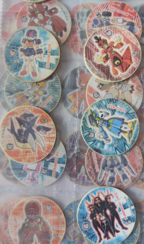 Semicolección Tazos 68/70 Medabots De Plástico Año 2002 (Usado)