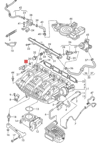 Sensor Posicion Múltiple Admision Audi A1 A3 Q3 Q5 06k907386