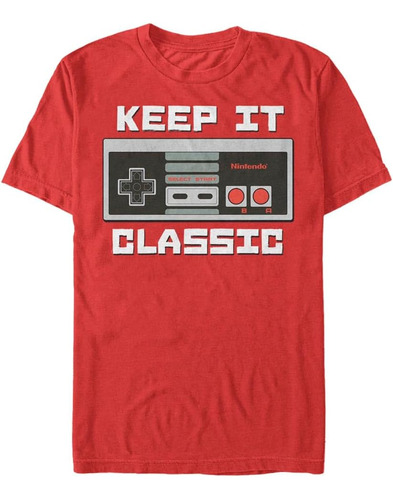Nintendo Keep It Classic - Camiseta Para Hombre, Talla 2xl, 