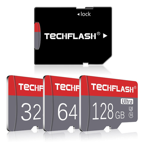 Techflash 4gb-256gb Clase 10 Tf Tarjeta De Memoria Flash Uni