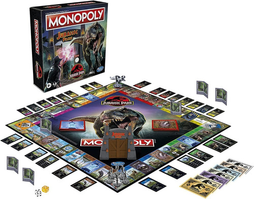 Monopoly Jurassic Park Hasbro Gaming Con Sonido Español