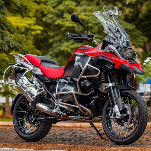 Imagem 1 de 10 de Moto Bmw R 1200 Gs Adventure 2019 Vermelha Com Baixo Km