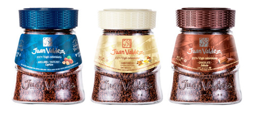 Tripack Juan Valdez Café Soluble 95gr 3 Sabores