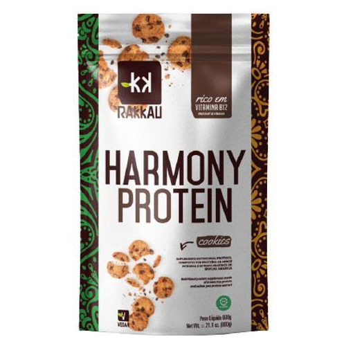 Kit 2x: Harmony Protein Cookies Vegana Rakkau 600g