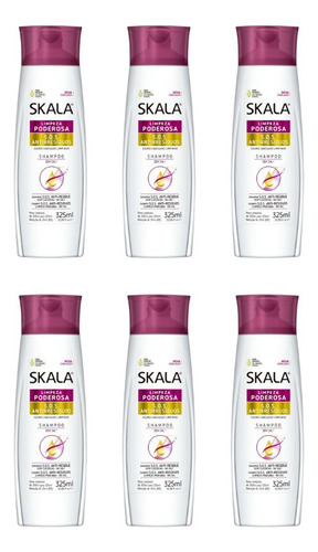 Shampoo Skala Antiresiduos 325ml - Kit C/ 6un