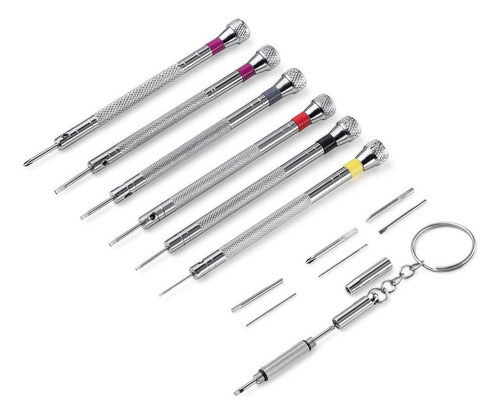 Kit De Destornilladores De Precisión Con 6 Piezas Y Cuchilla
