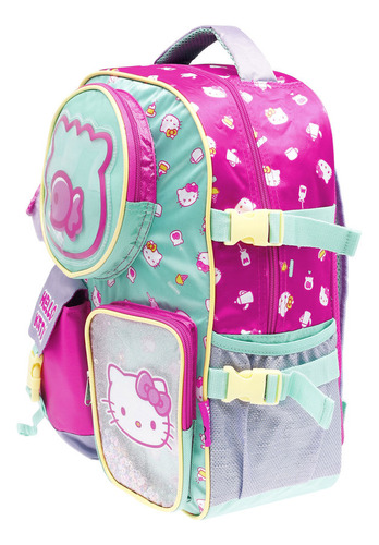 Mochila Primaria Infantil Sanrio Hello Kitty 20 L Rosa Estampado