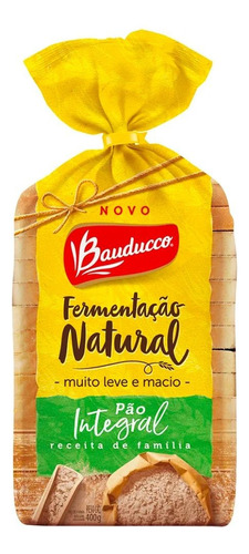 Pão de Forma Integral Fermentação Natural Bauducco 400g