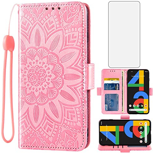 Funda Para Google Pixel 4a 4g Rosa Dorado 5.8 Pulgada Piel S