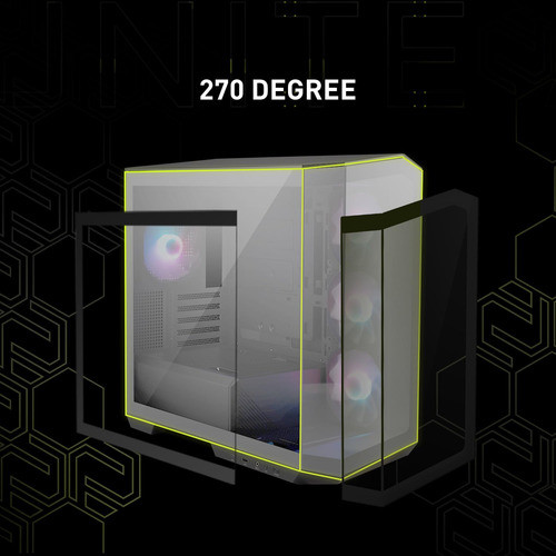 Funda Para Pc Msi Mag Pano M100r Pz Micro-atx Con 4 Ventilad