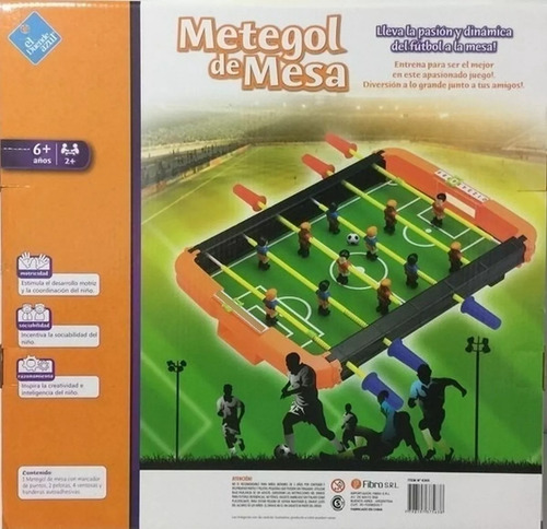 Metegol De Mesa Futbol Futbolin Estadio Cancha Duende Azul