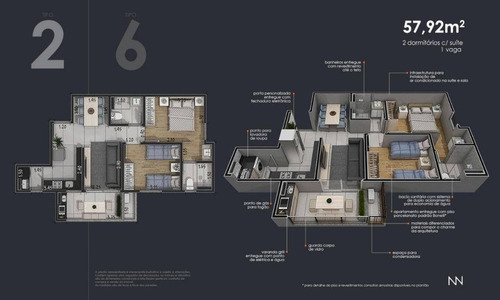 Imagem 9 de 9 de Apartamento Com 2 Dormitórios À Venda, 57 M² Por R$ 394.187,00 - Jardim Paulistano - Sorocaba/sp - Ap5059