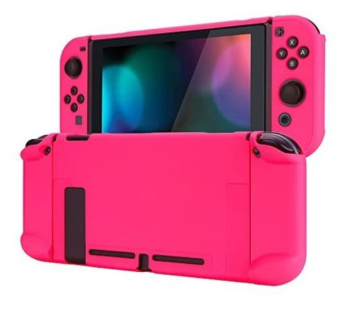 Carcasa Protectora Para Nintendo Switch Rosa Brillante