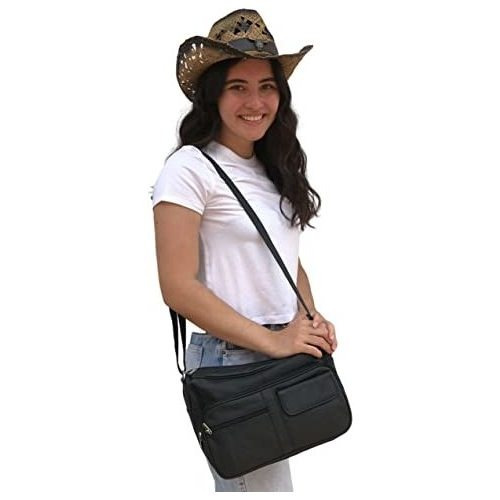 Silverfever Bolso De Cuero Mediano  Señoras Bolso De Tvacz