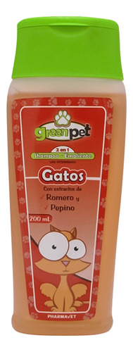 Shampoo Para Gatos Green Pet 200 Ml