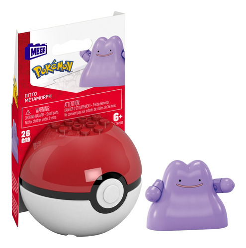 Mega Construx Pókemon Pókebola Ditto Juguete Construcción 1 Pokebola